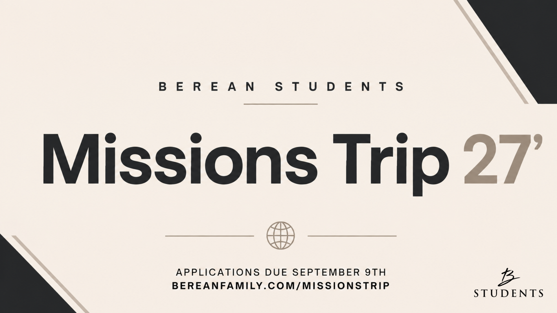 Berean Students High School Missions Trip