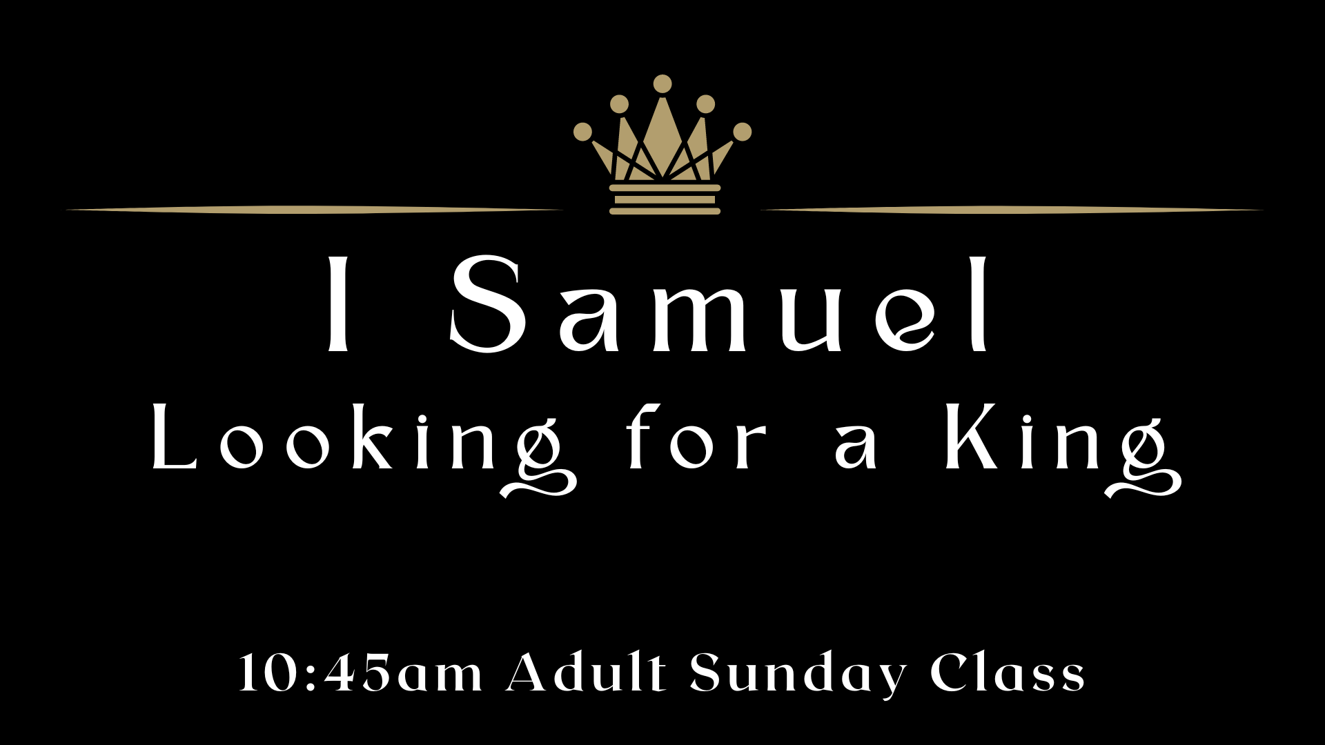 Samuel's Sermon