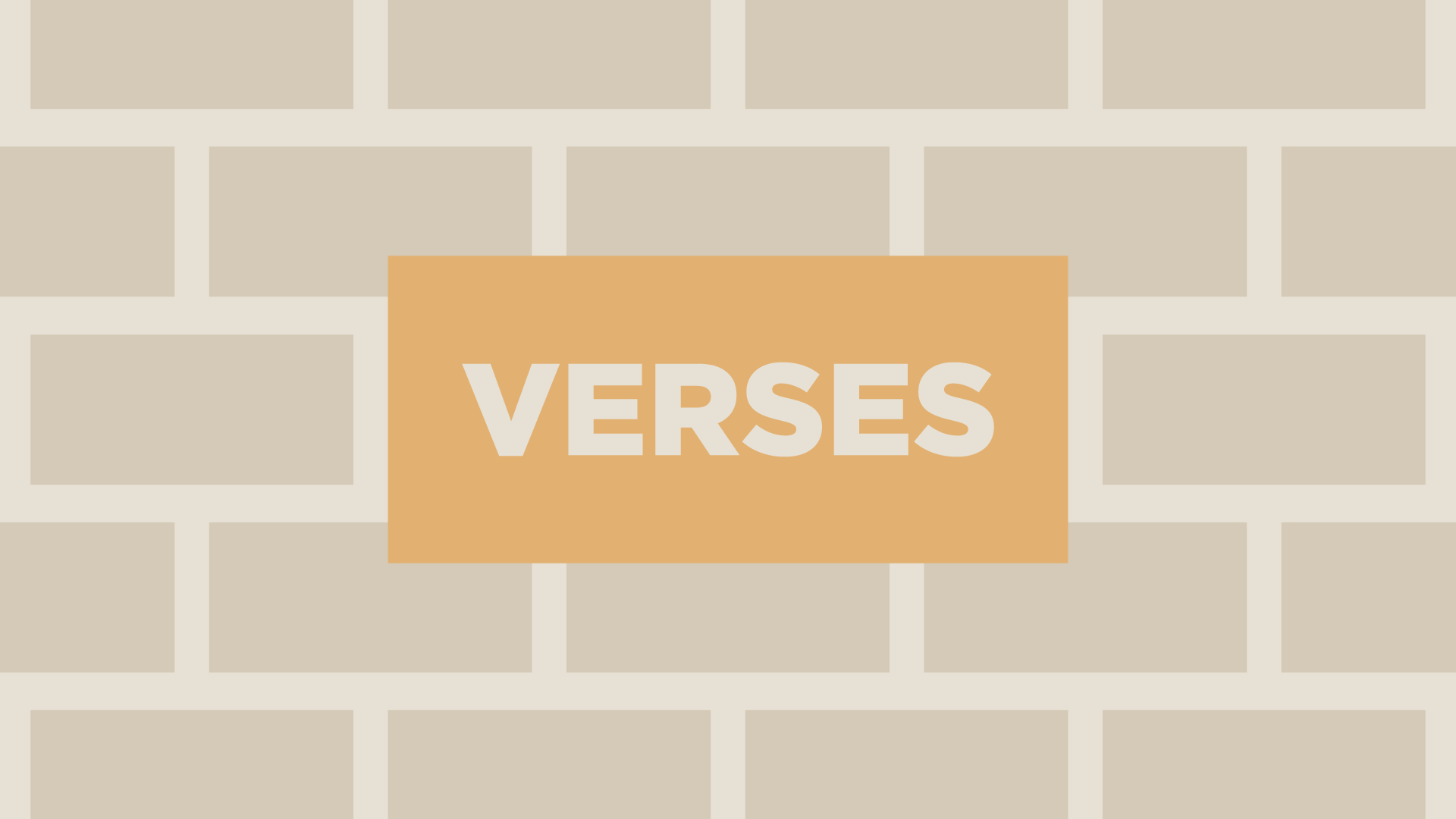 Foundations Resources: Verses