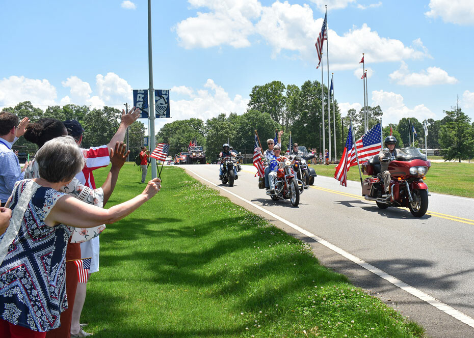 Honoring visiting warriors