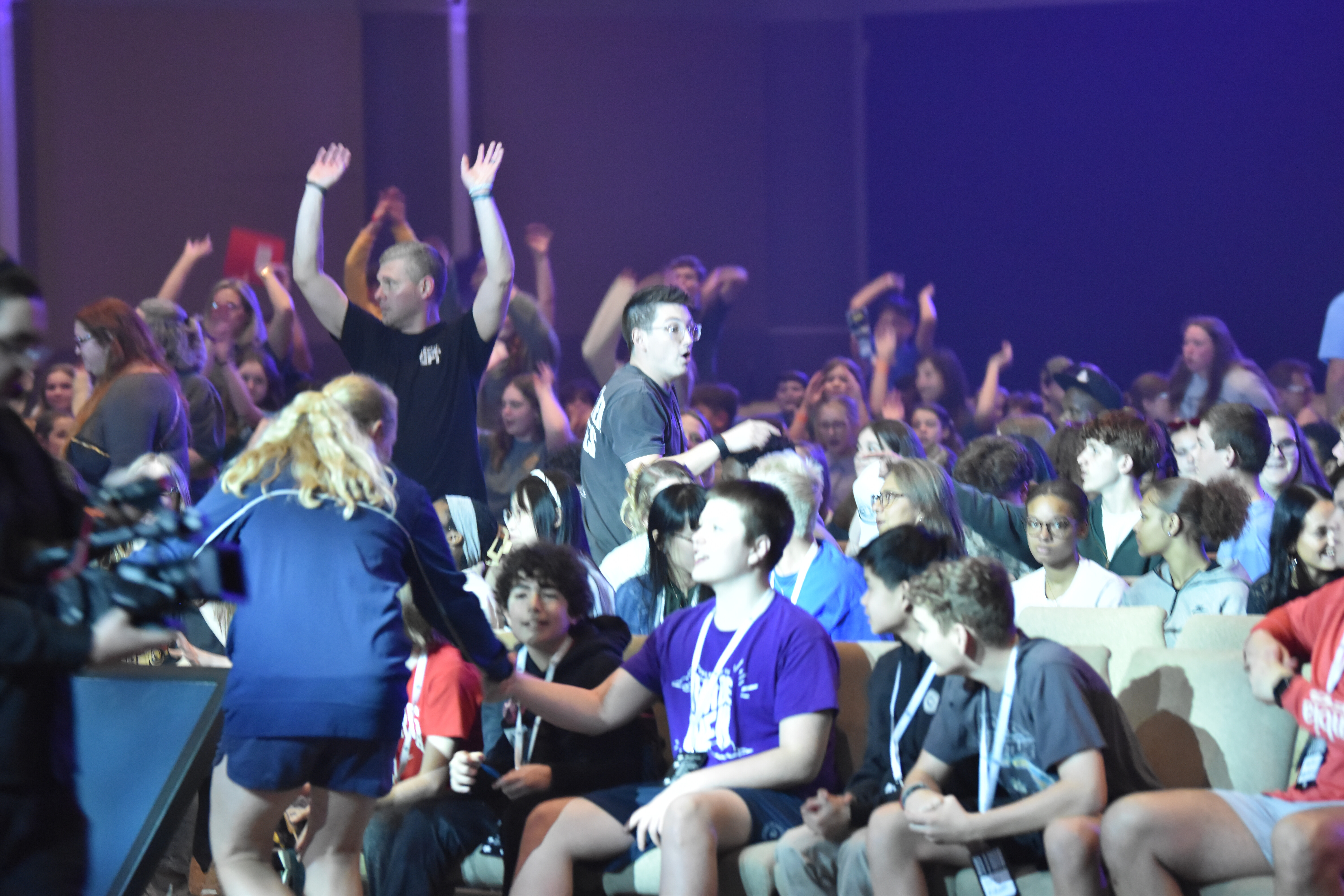 Students in worship at LIFT