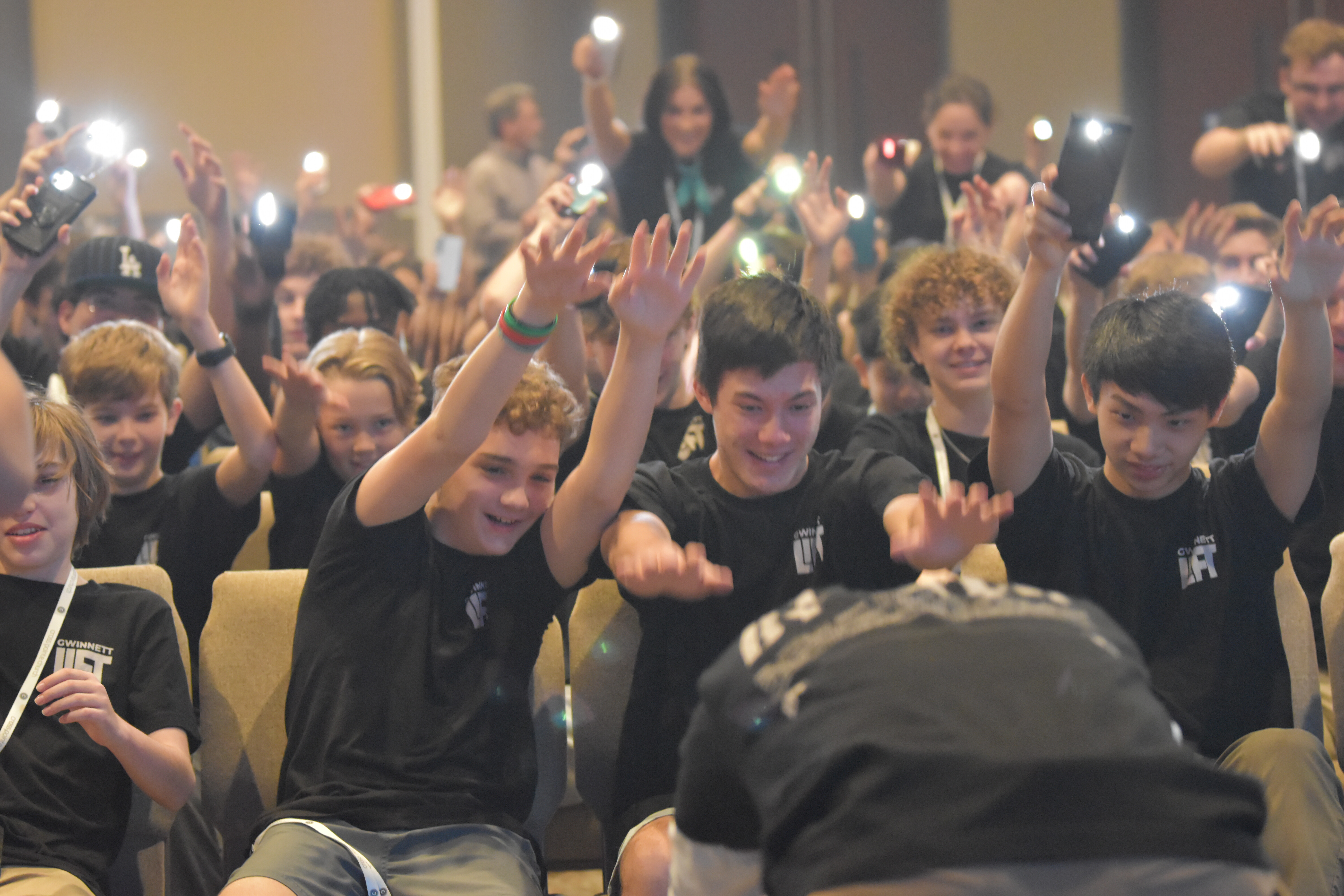 Students having fun during LIFT