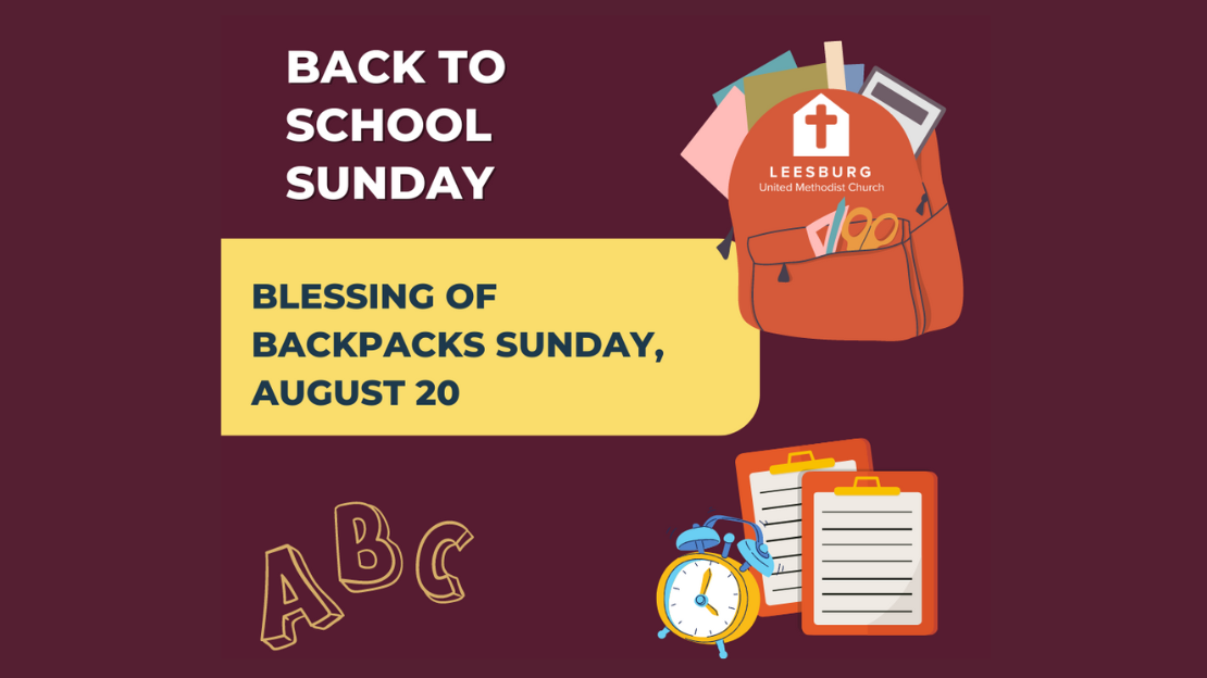 Back to School Sunday- August 20, 2023 | Faith and Life | Leesburg ...