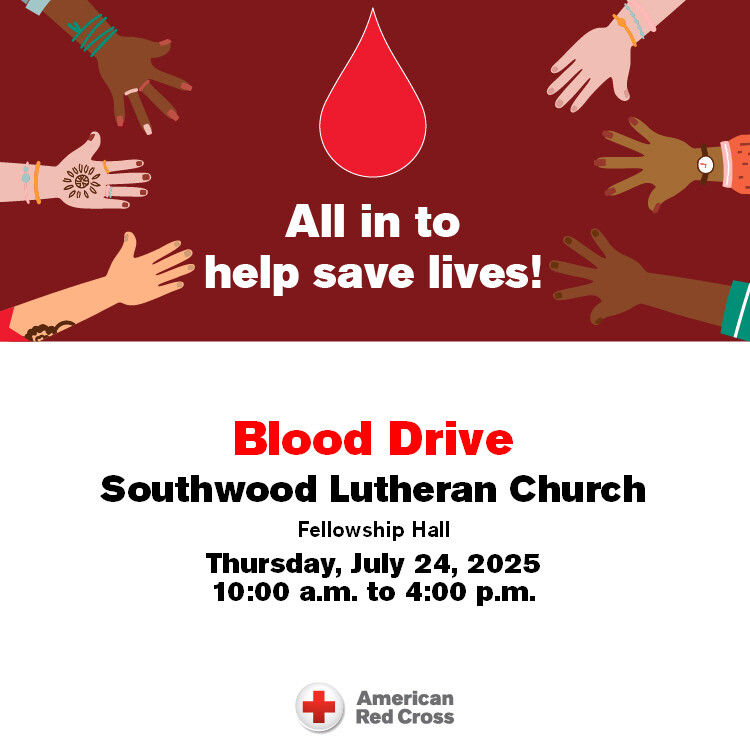 graphic: red cross blood drive