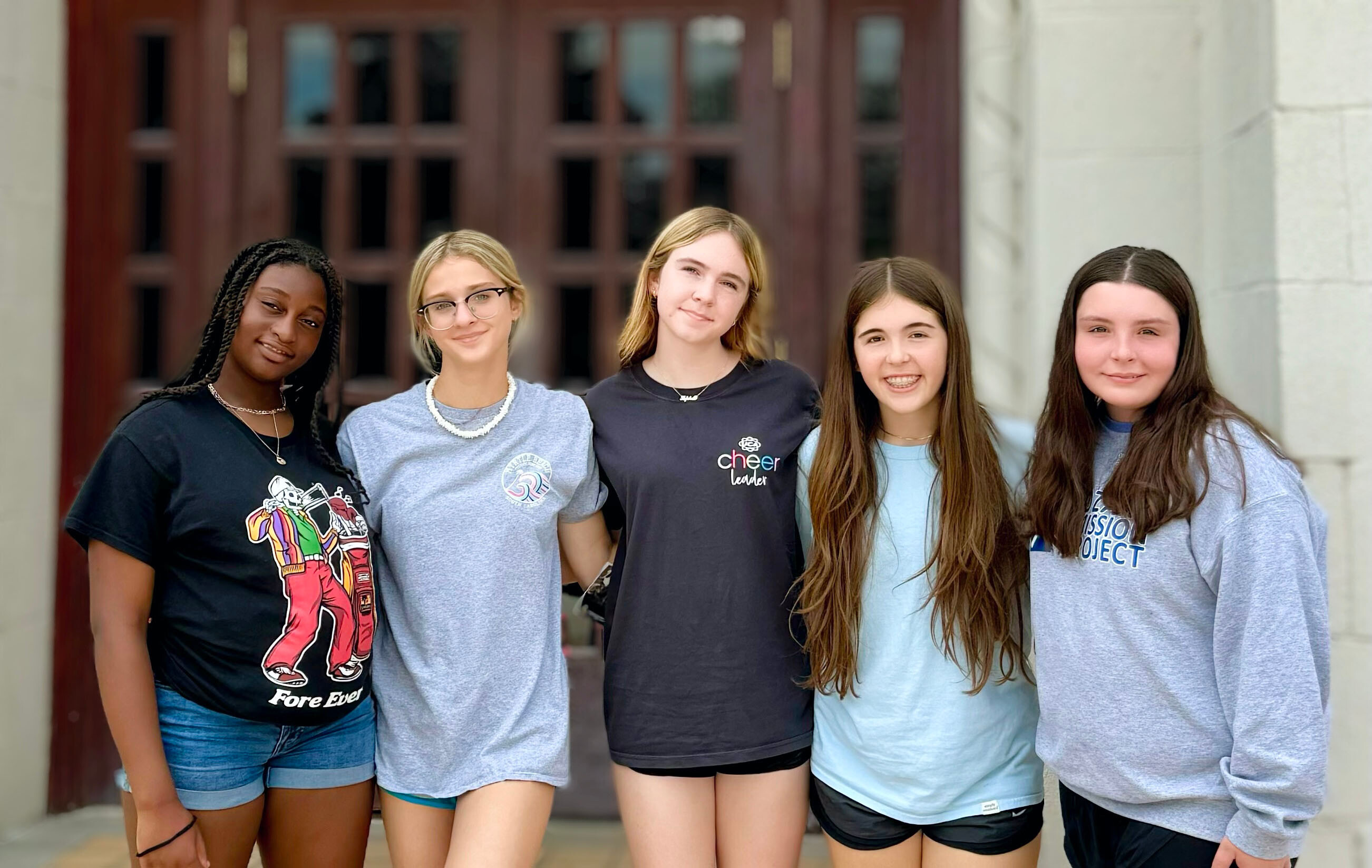 Lovers Lane Students gathering together