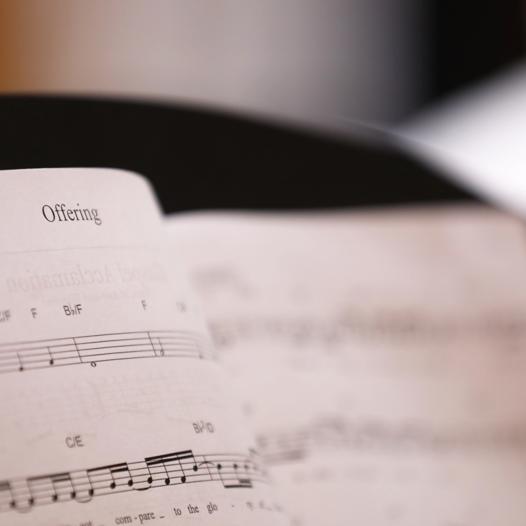 Choir accompanist position graphic