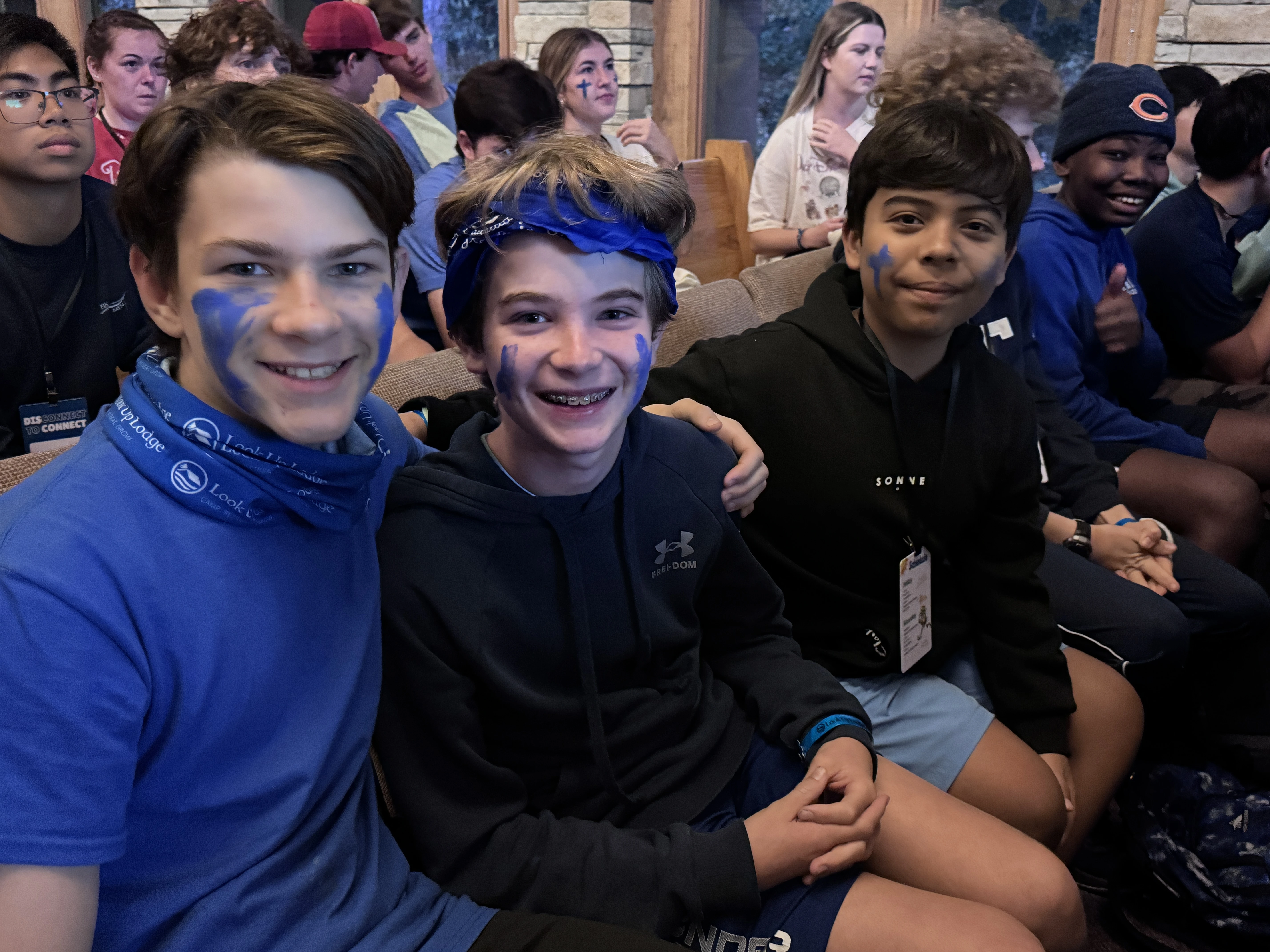 Students together at Fall Retreat