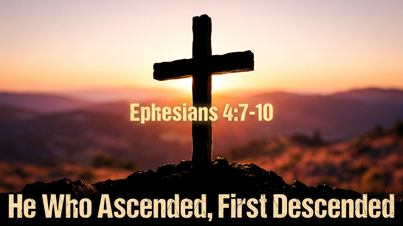 Ephesians 4:7-10 "He Who Ascended, First Descended" (Audio) episode artwork