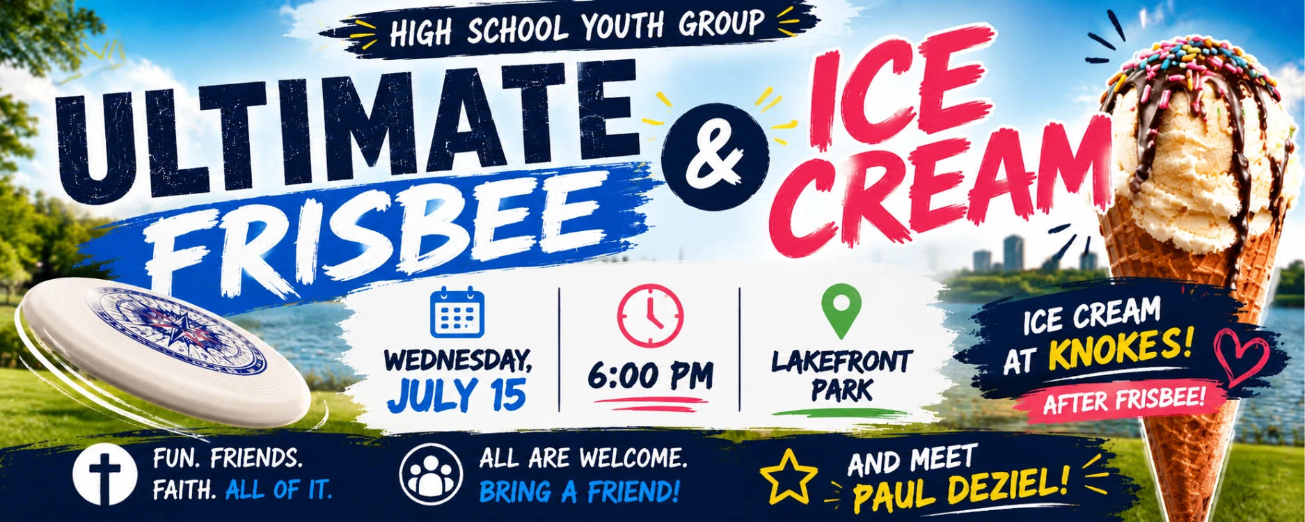 High School Youth Group (Knoke's & Ultimate Frisbee)