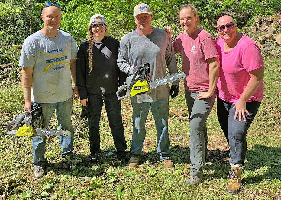 Warriors help in the wake of the storm