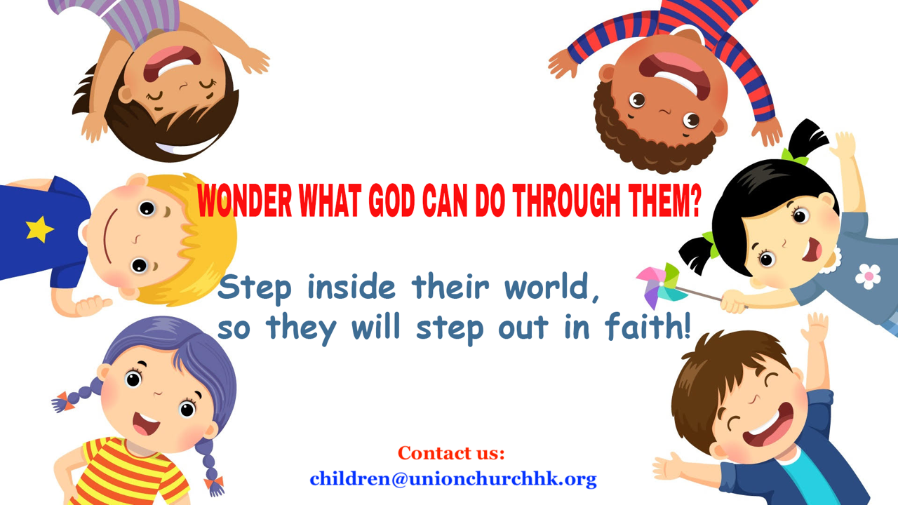 Children's Ministry volunteer opportunities