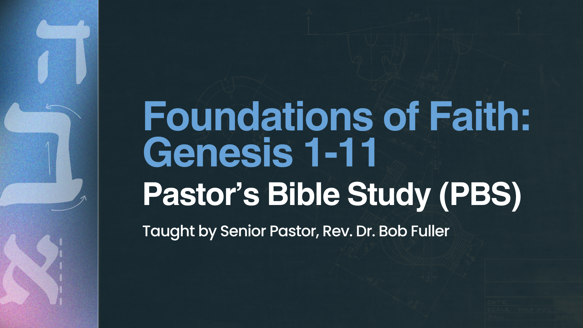 2024 Pastor's Bible Study - Fall