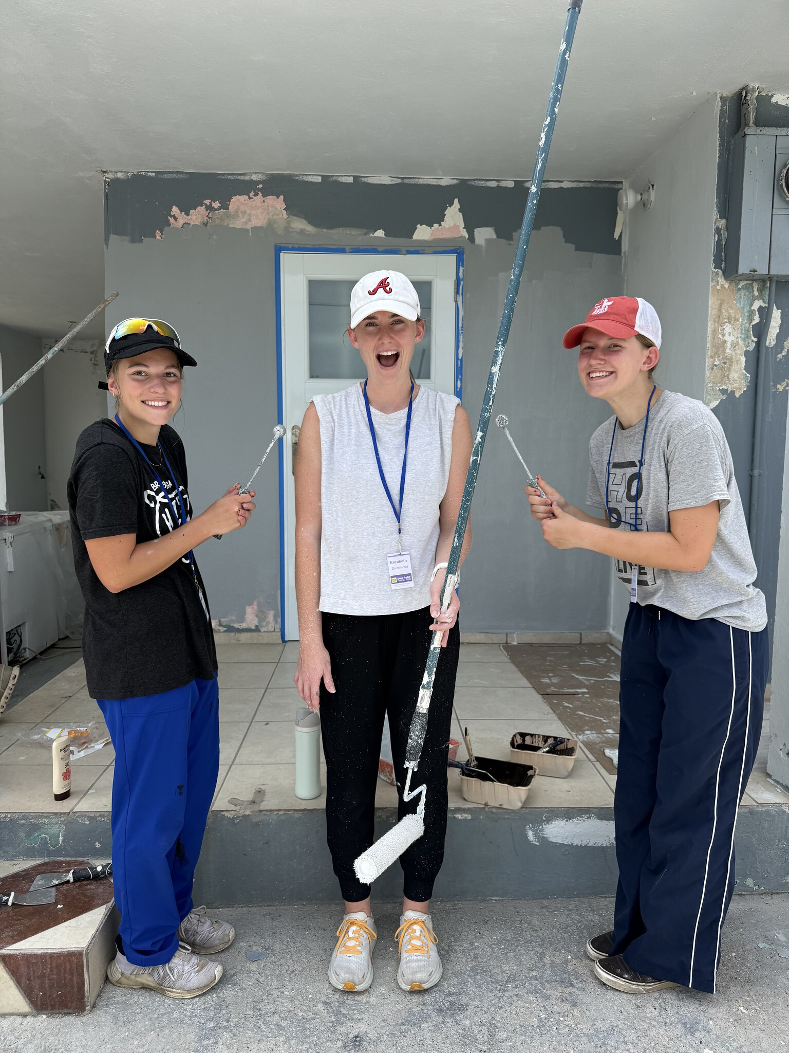 CP Students serving on a mission experience