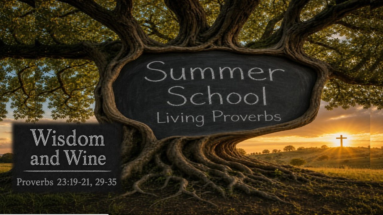 Bethel CRC - AM - 8-2-26 - Summer School - Proverbs 23:19-21, 29-35 - Wisdom and Wine