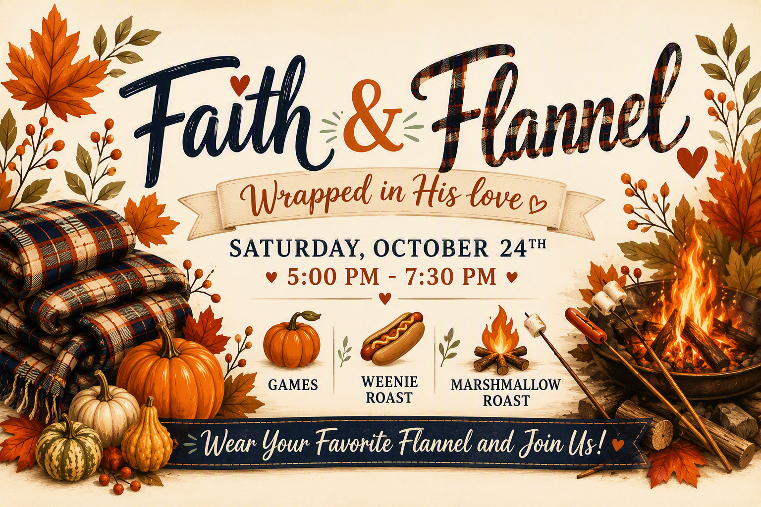 Faith and Flannel Fall Event