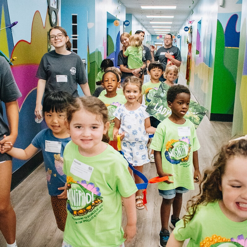 Kids enjoying Kid-A-Palooza