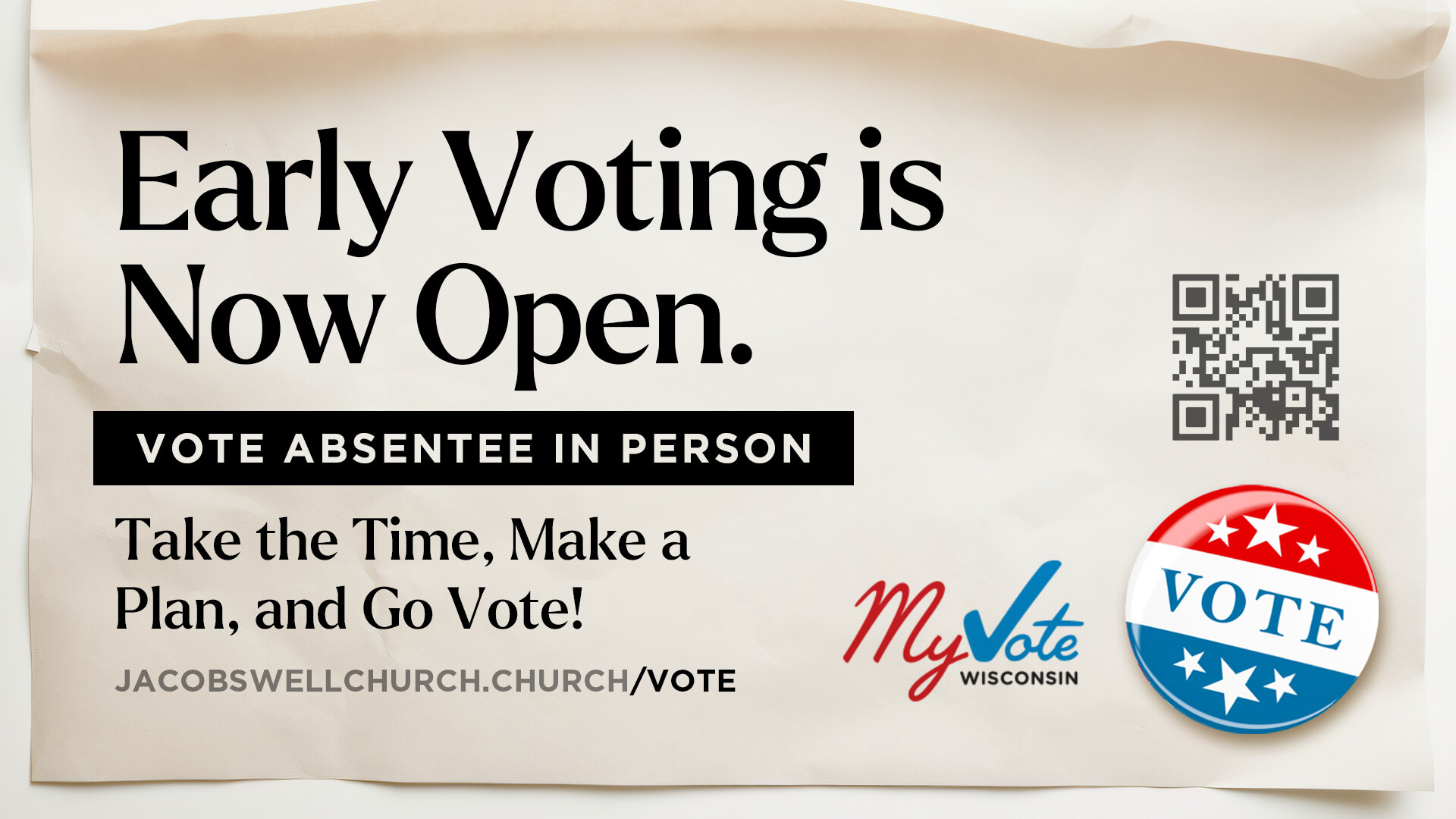 Early Voting is Open!