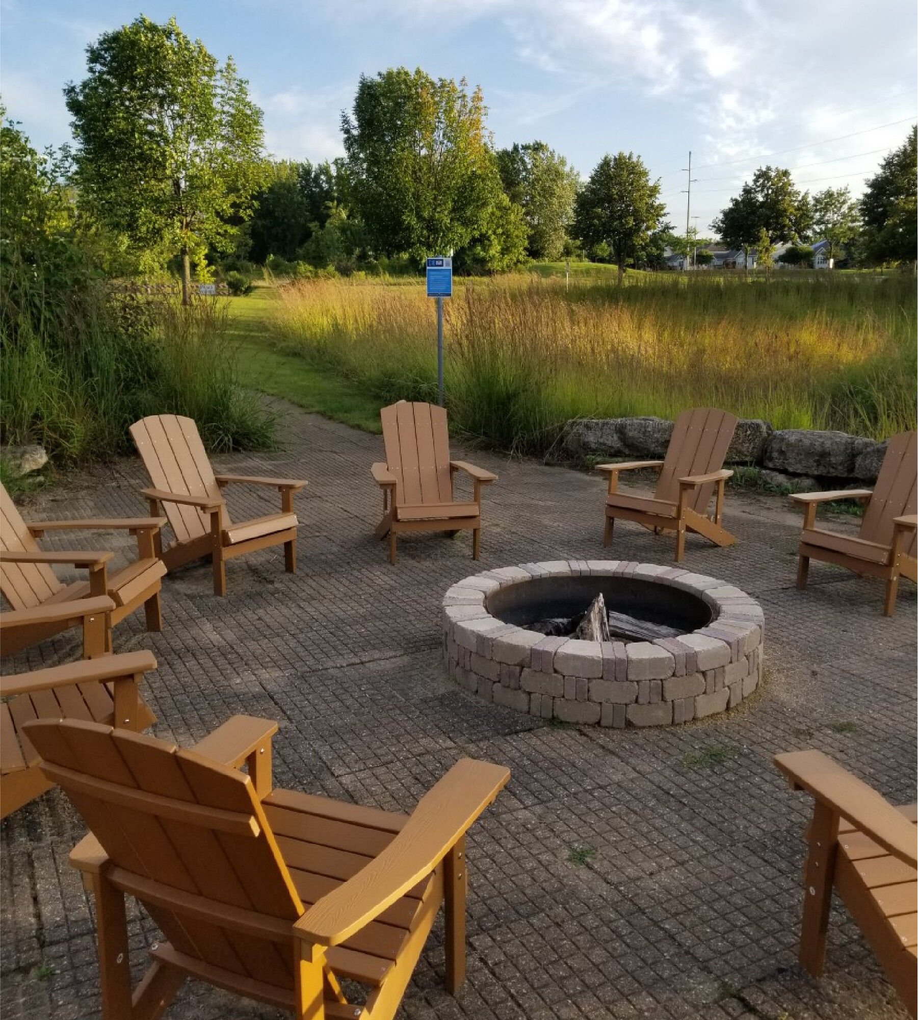 Fire Pit at Sprecher Road Campus