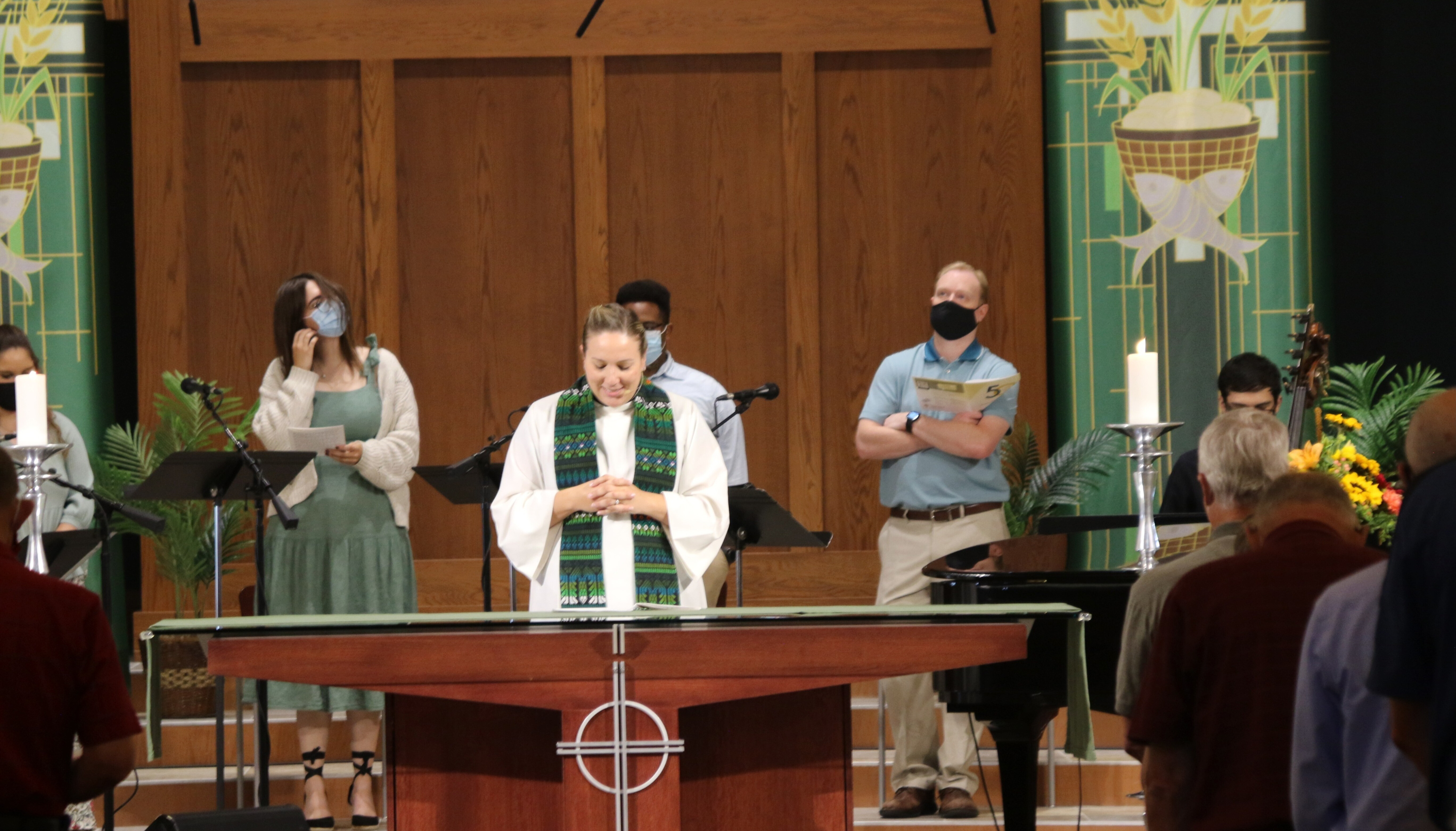 photo: Pastor Jessica preaching