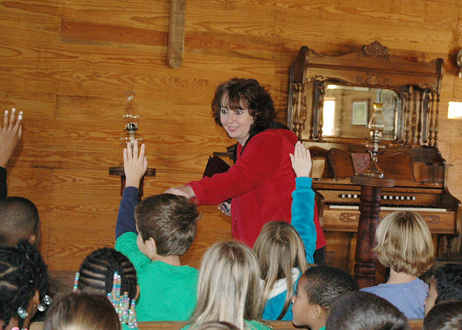 Clemson Elementary students visit historic church at SWU 