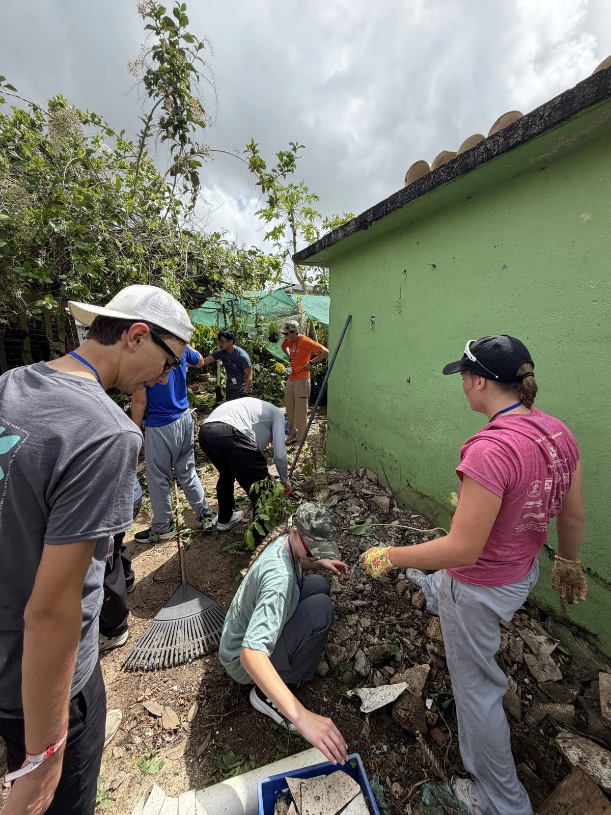 Cross Pointe team serving on a mission trip