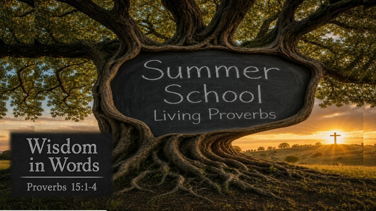 Bethel CRC - AM - 7-19-26 - Summer School - Proverbs 15-1-4 - Wisdom in Words