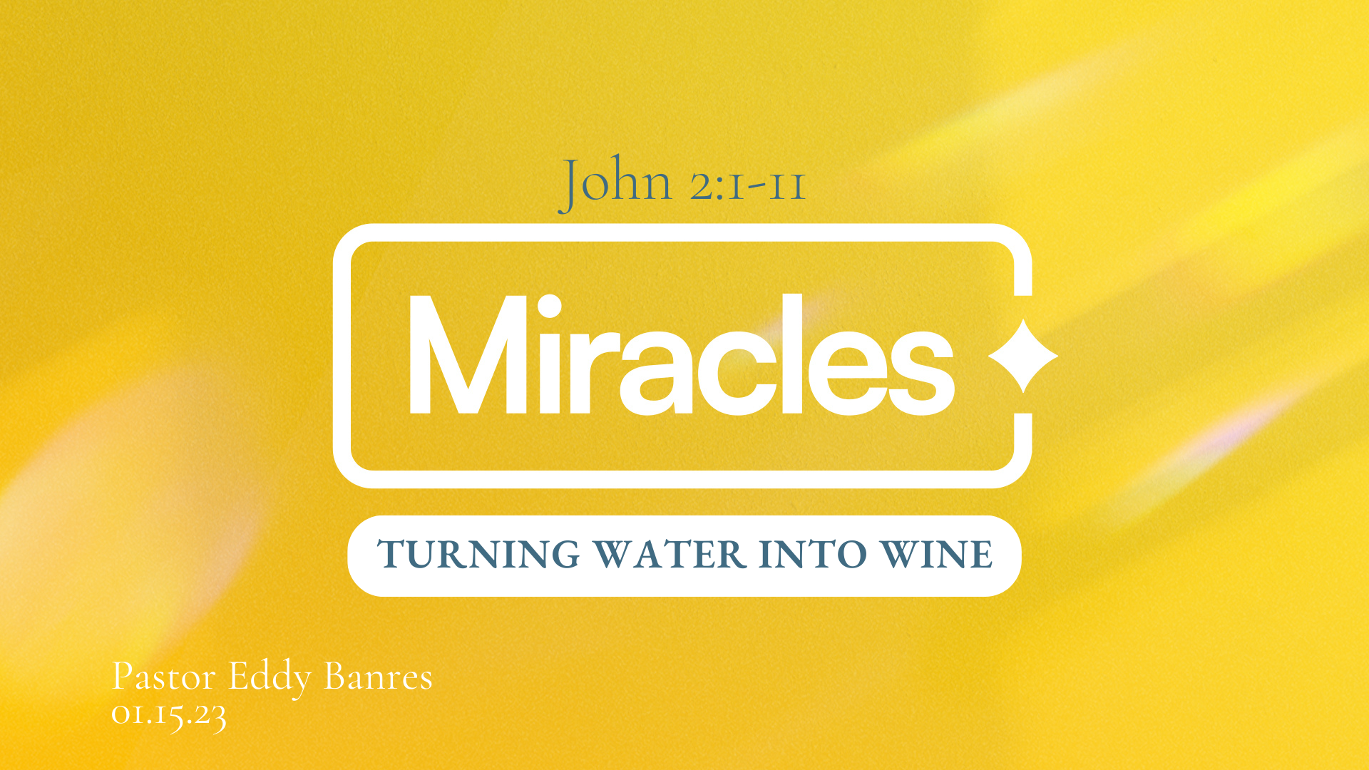 Miracles: Turning Water Into Wine episode artwork