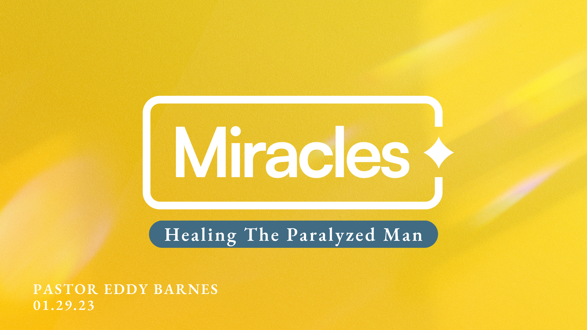 Miracles: Healing The Paralyzed Man episode artwork