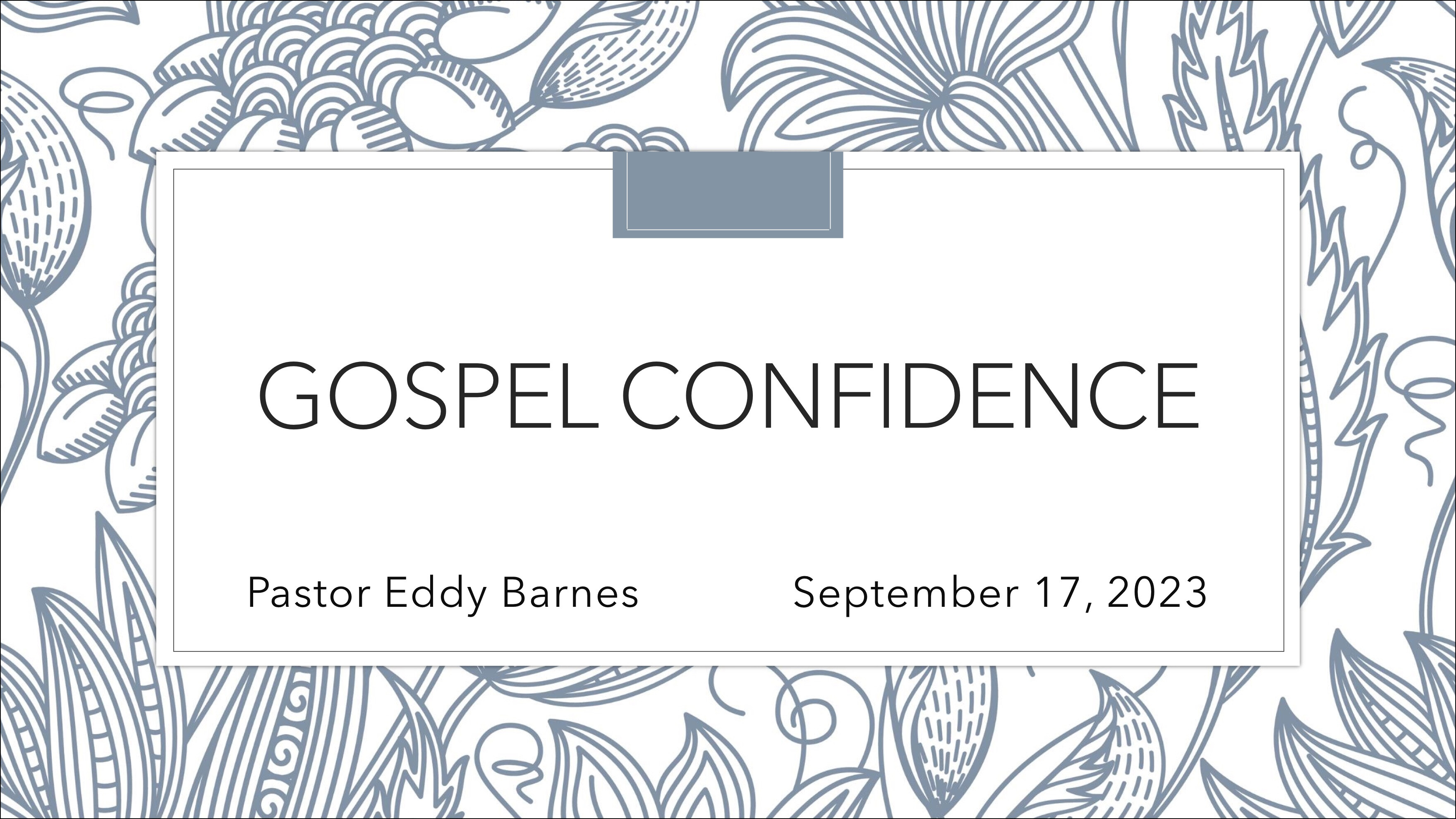 Gospel Confidence episode artwork