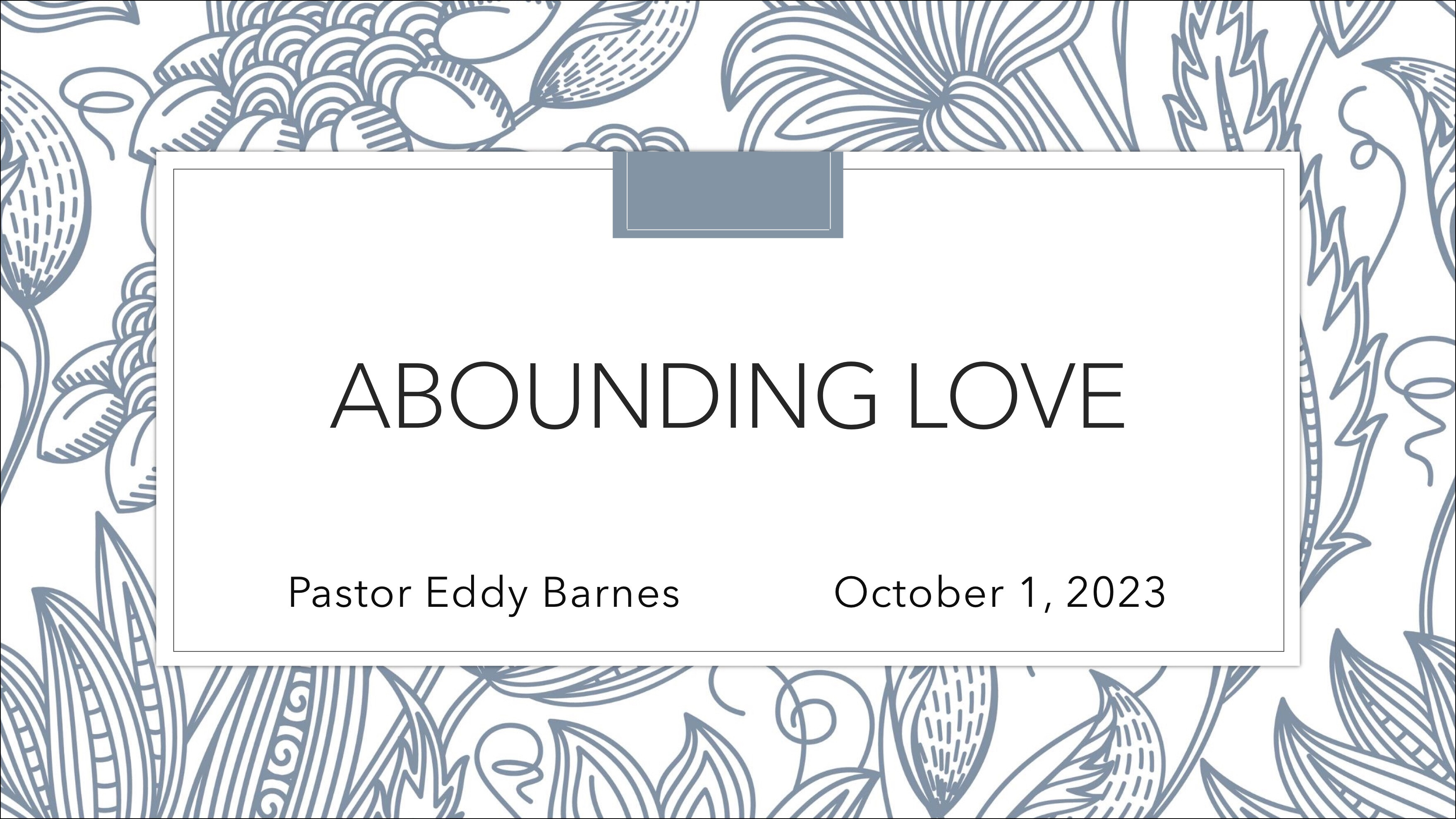 Abounding Love episode artwork