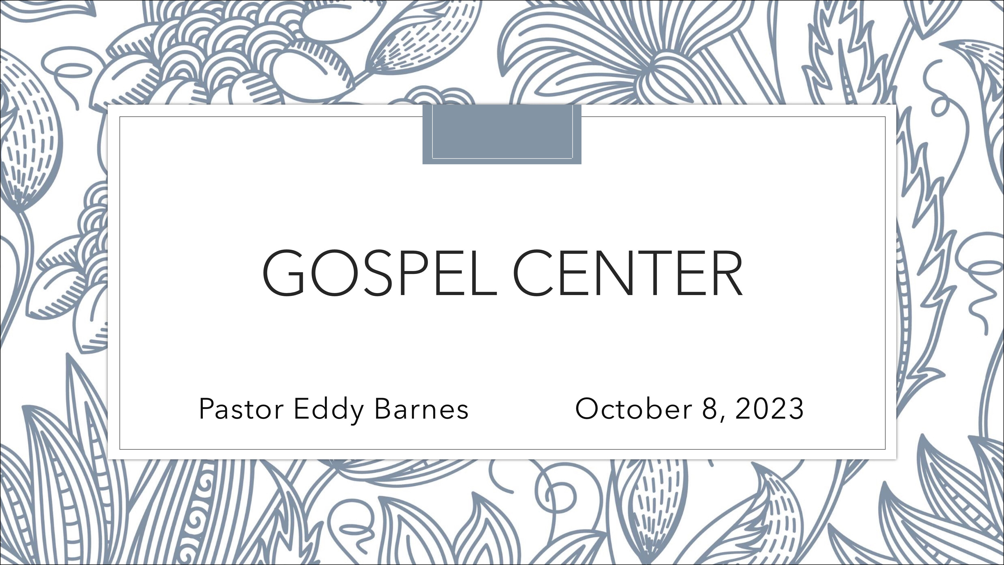 Gospel Center episode artwork