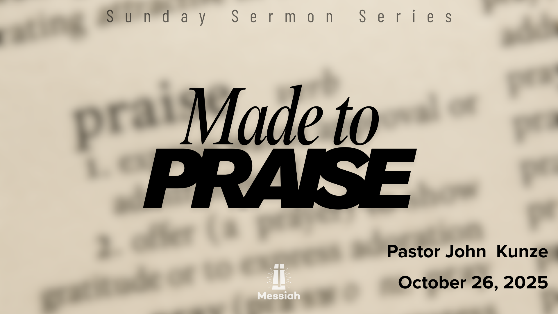 Praise to our Redeeming God, our Rock and our Fortress.