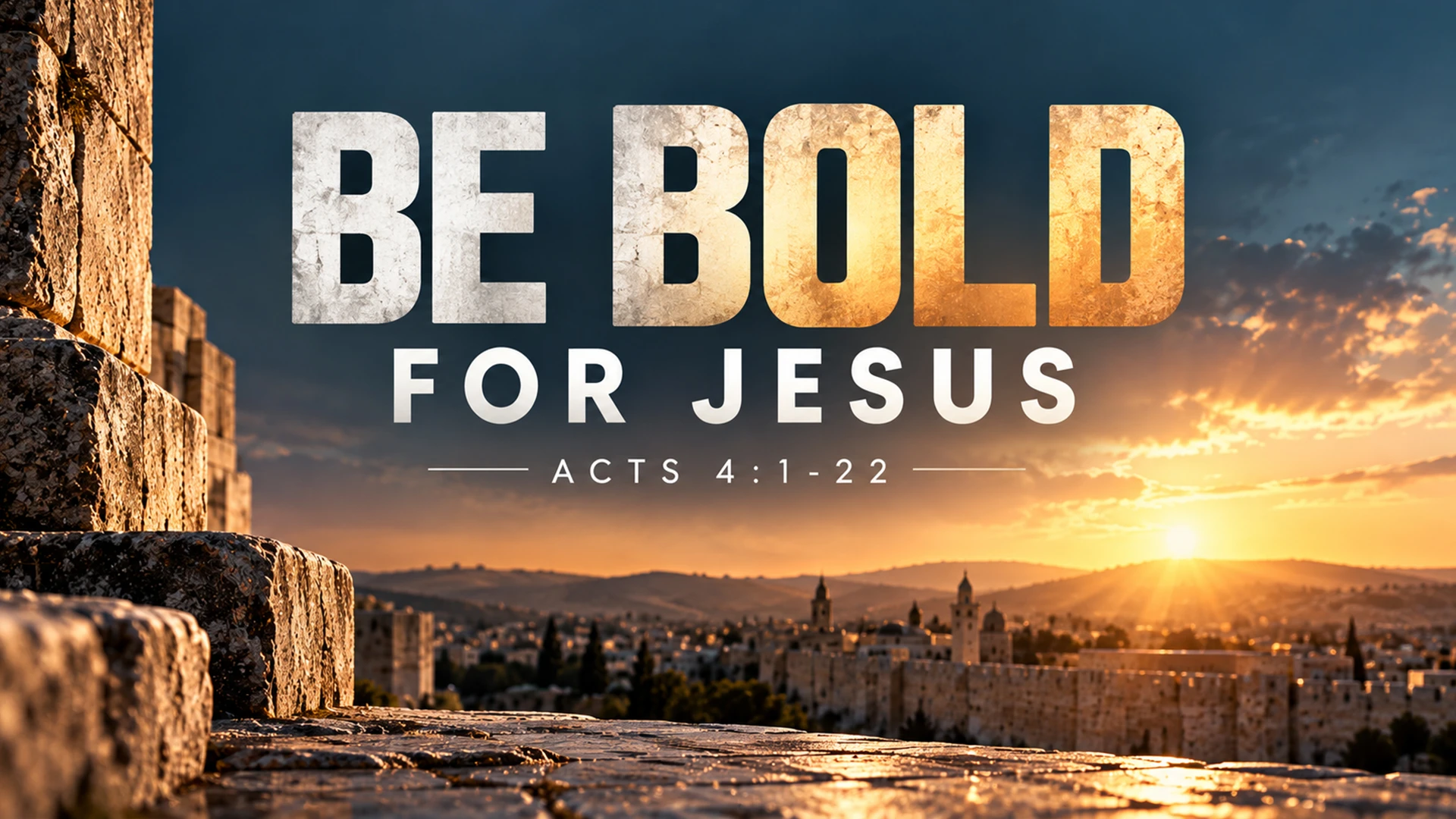Be Bold for Jesus
