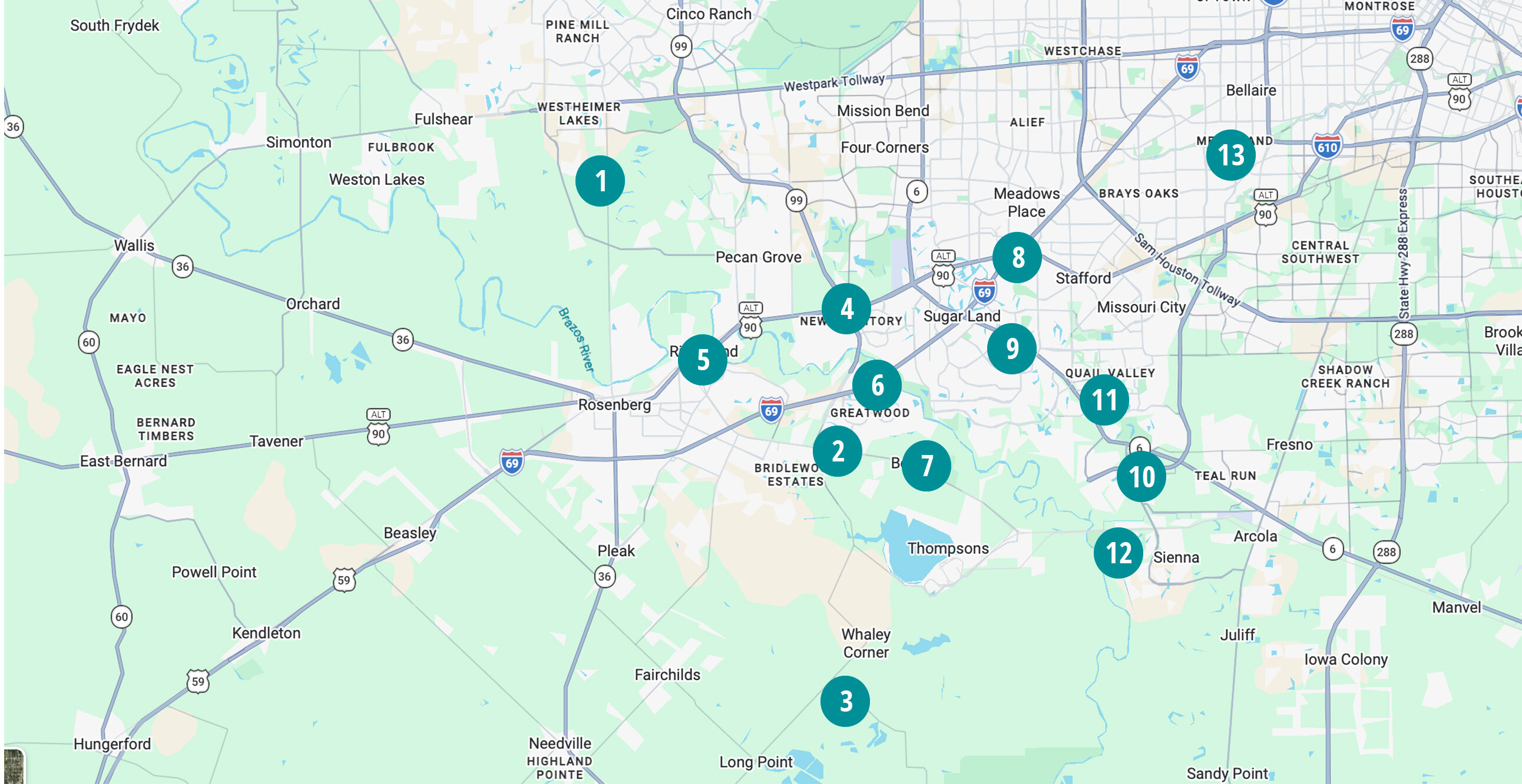 Map of Fall 2026 Gathered Group locations