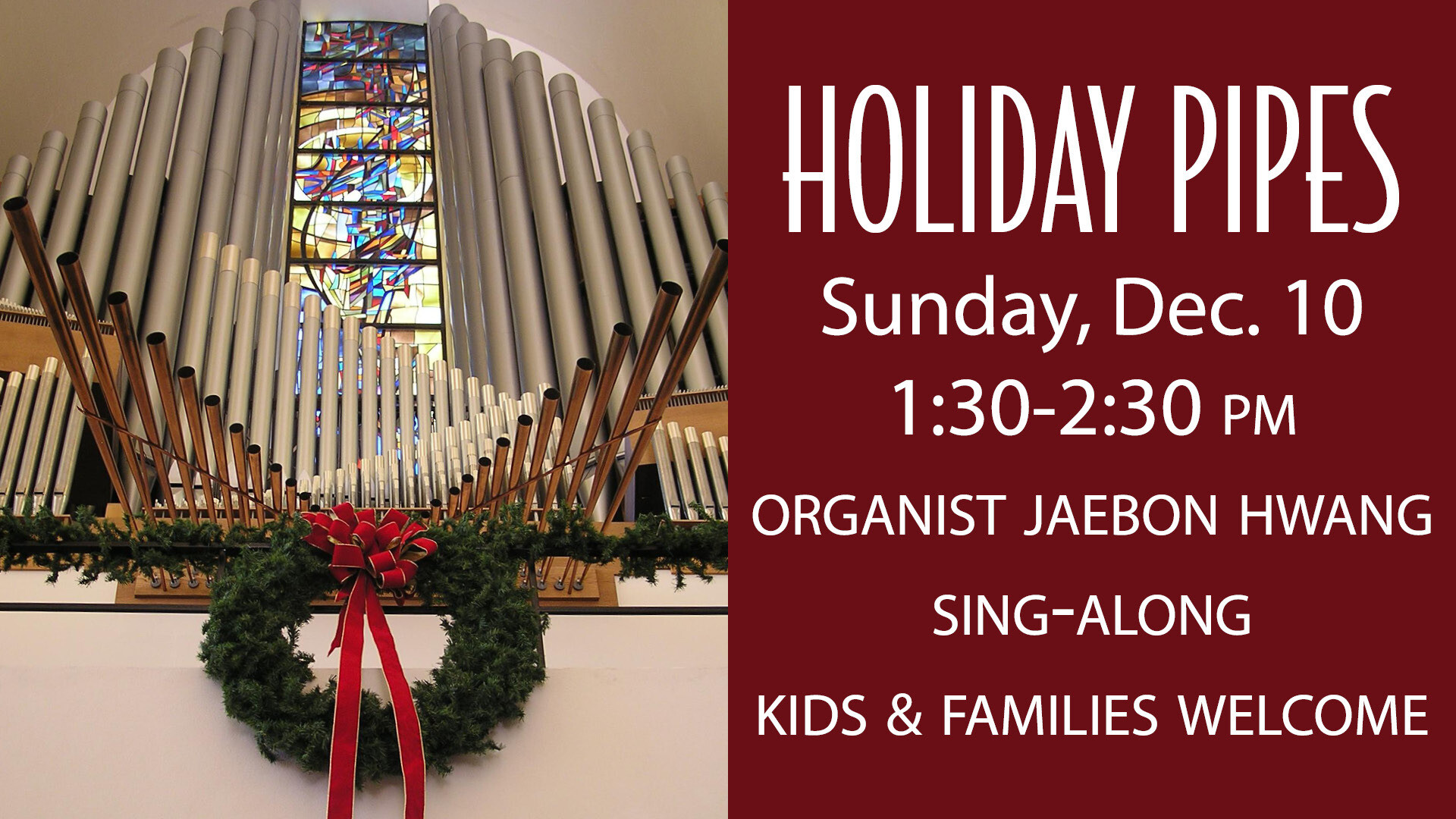 Holiday Pipes In Person & Livestream