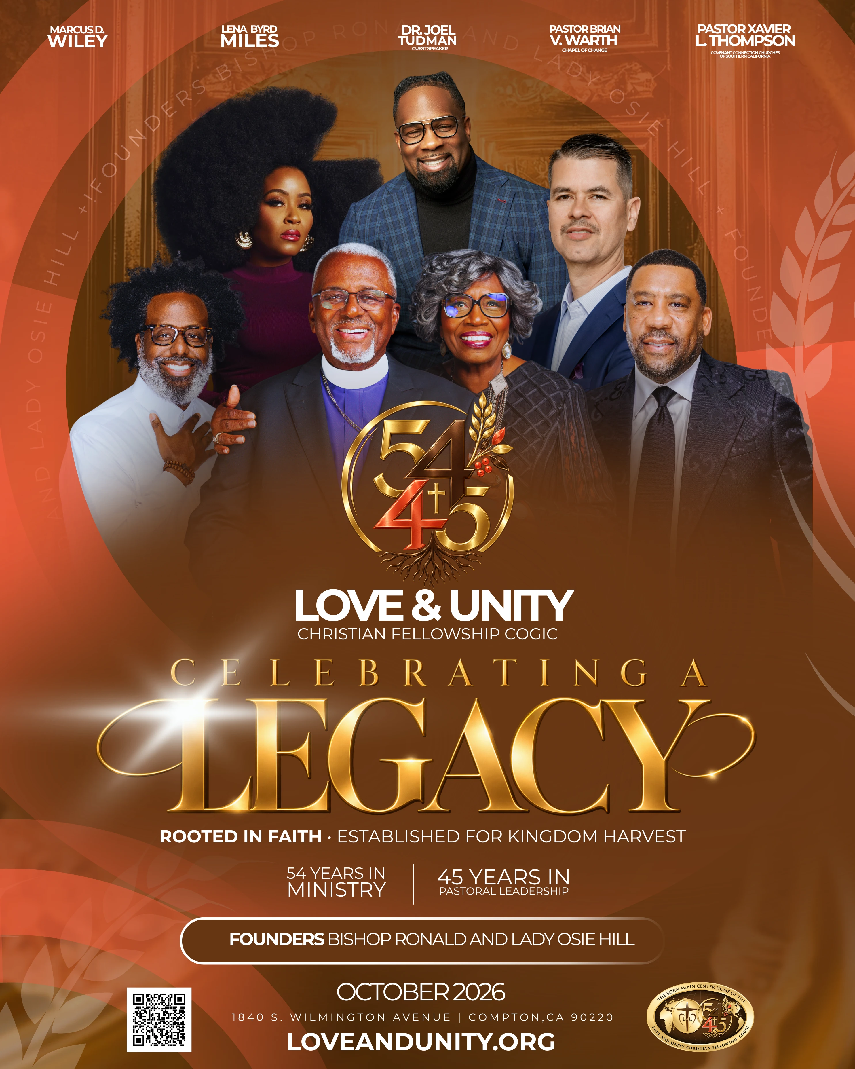 Love and Unity 54/45 anniversary celebration lineup