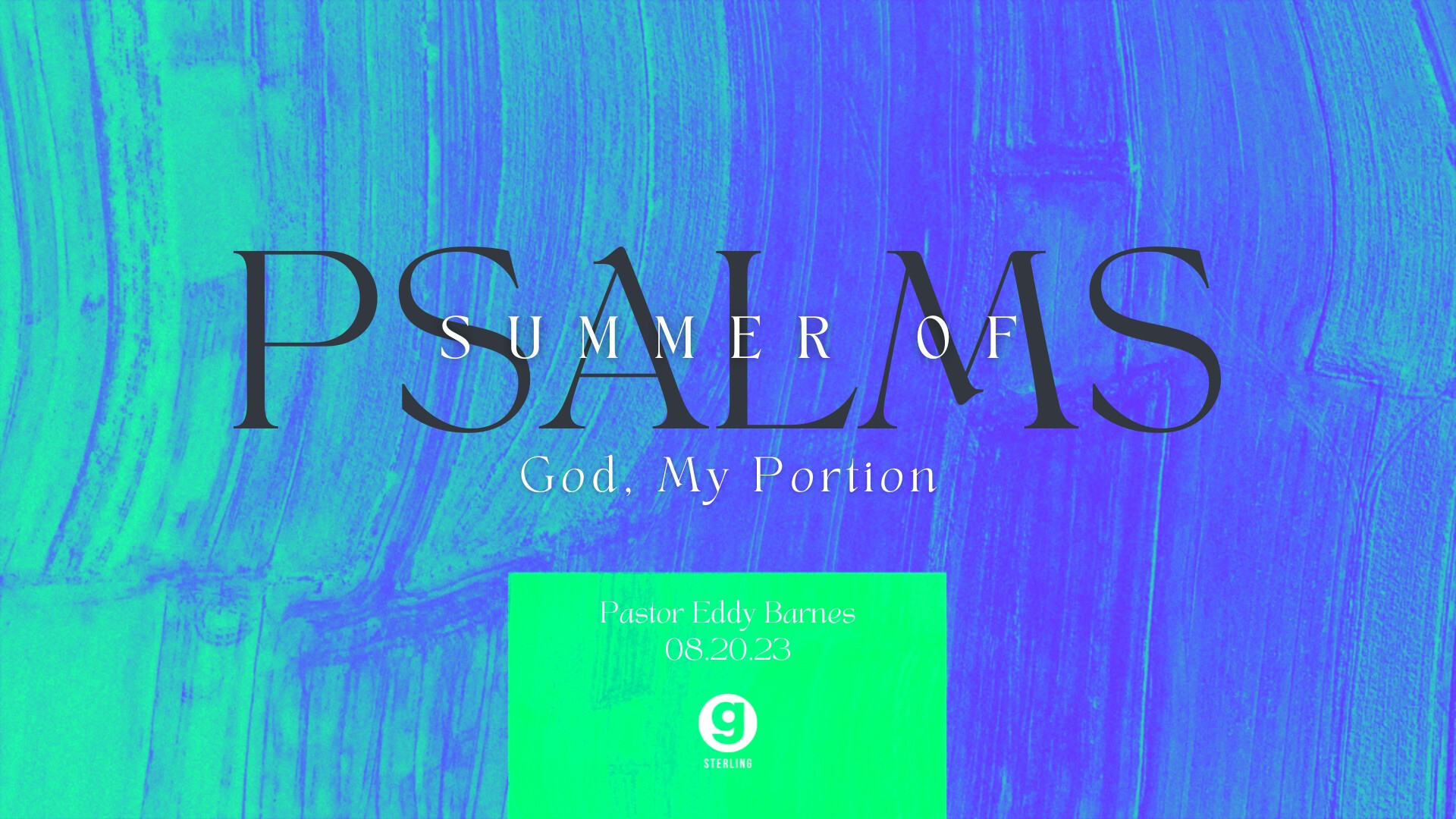 Summer Of Psalms - God, My Portion episode artwork