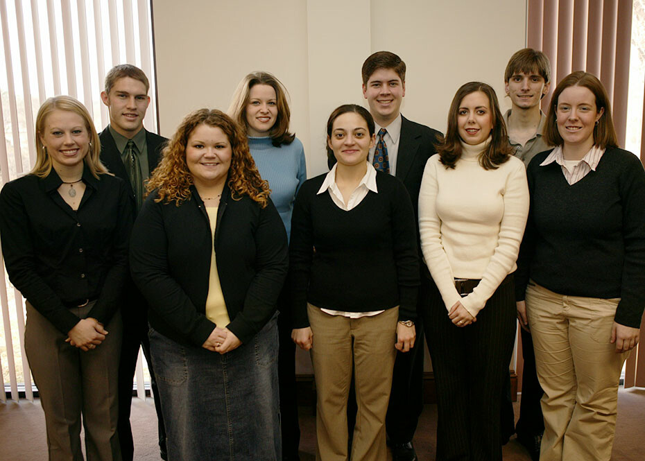 Eleven Students Inducted into Alpha Chi