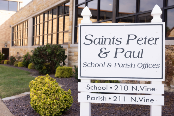 Sts. Peter & Paul School & Parish Office Entrance