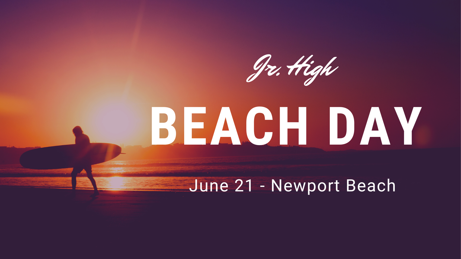 Jr. High Youth and Family Beach Day