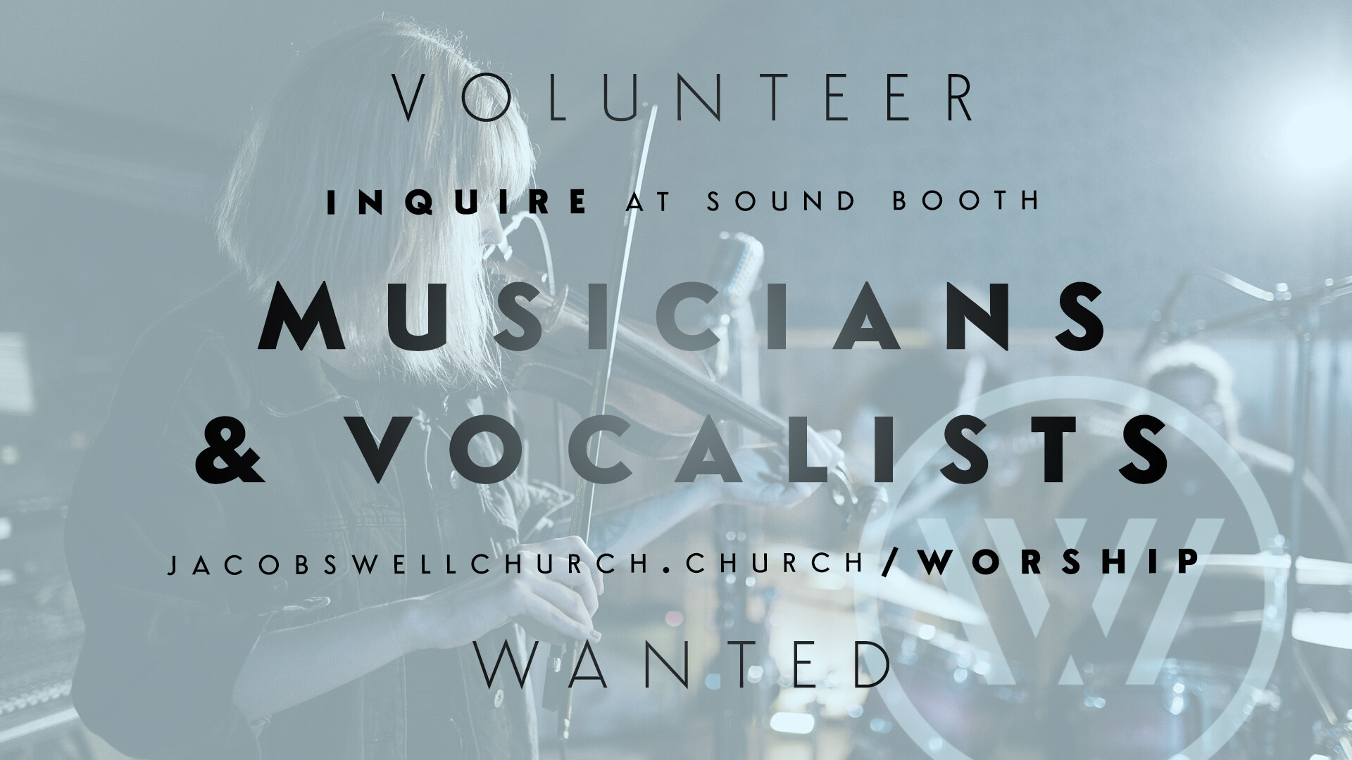 Volunteer as a Vocalist