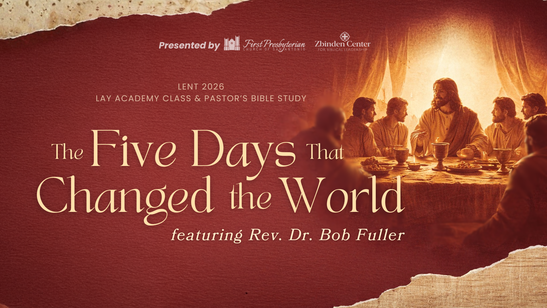 2026 Lay Academy & Pastor's Bible Study (PBS) - Lent