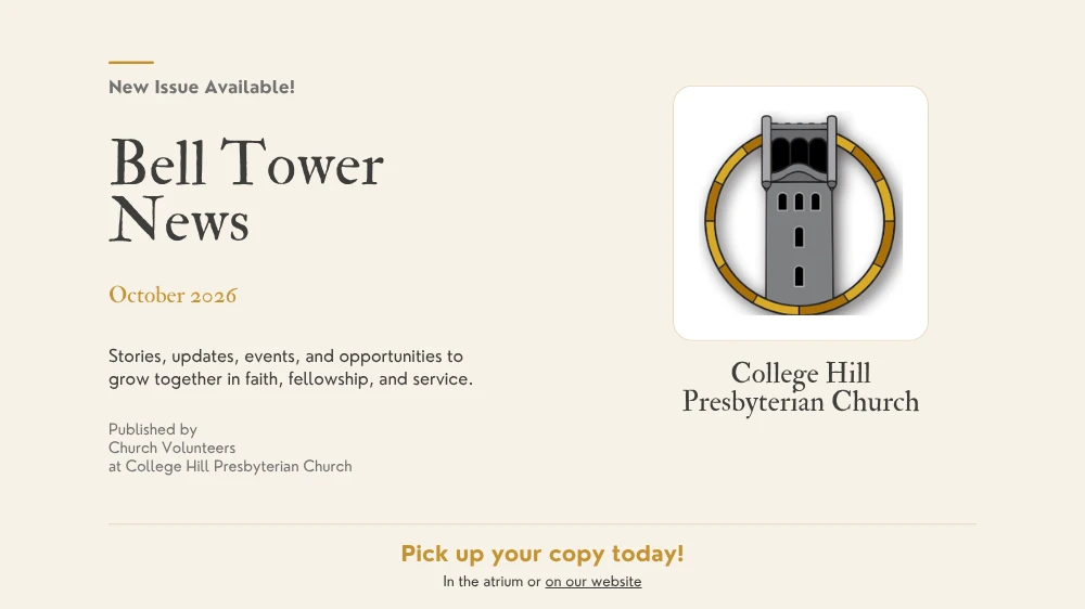 Bell Tower News - October Edition