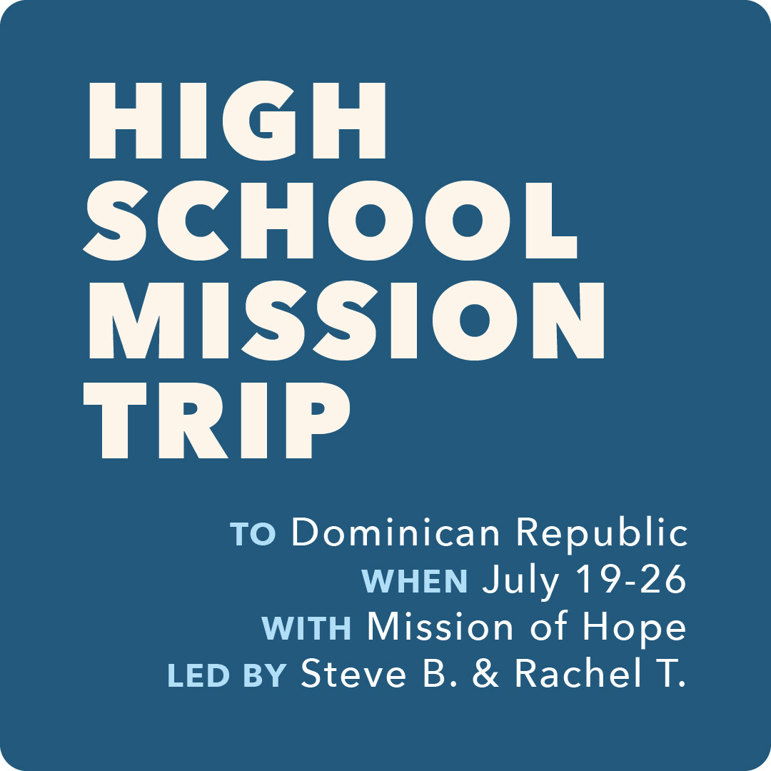 High School Mission Trip to Dominican Republic