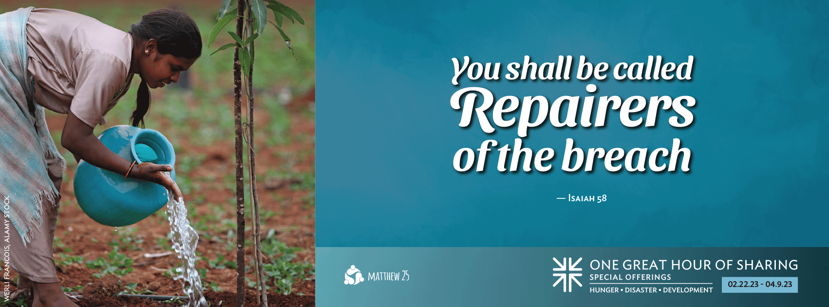You shall be called repairers of the breach -Isaiah 58