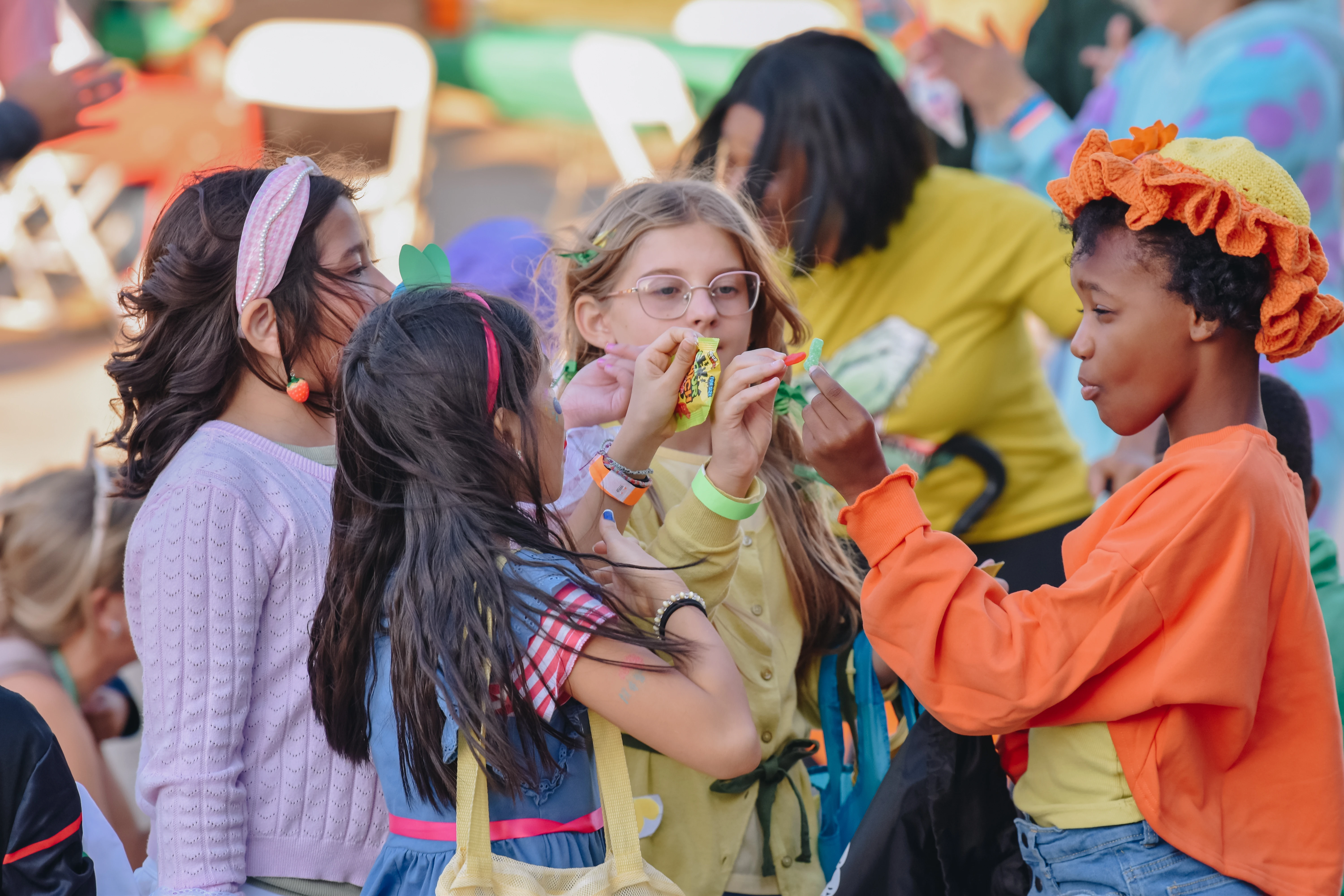 Families enjoying Fall Festival