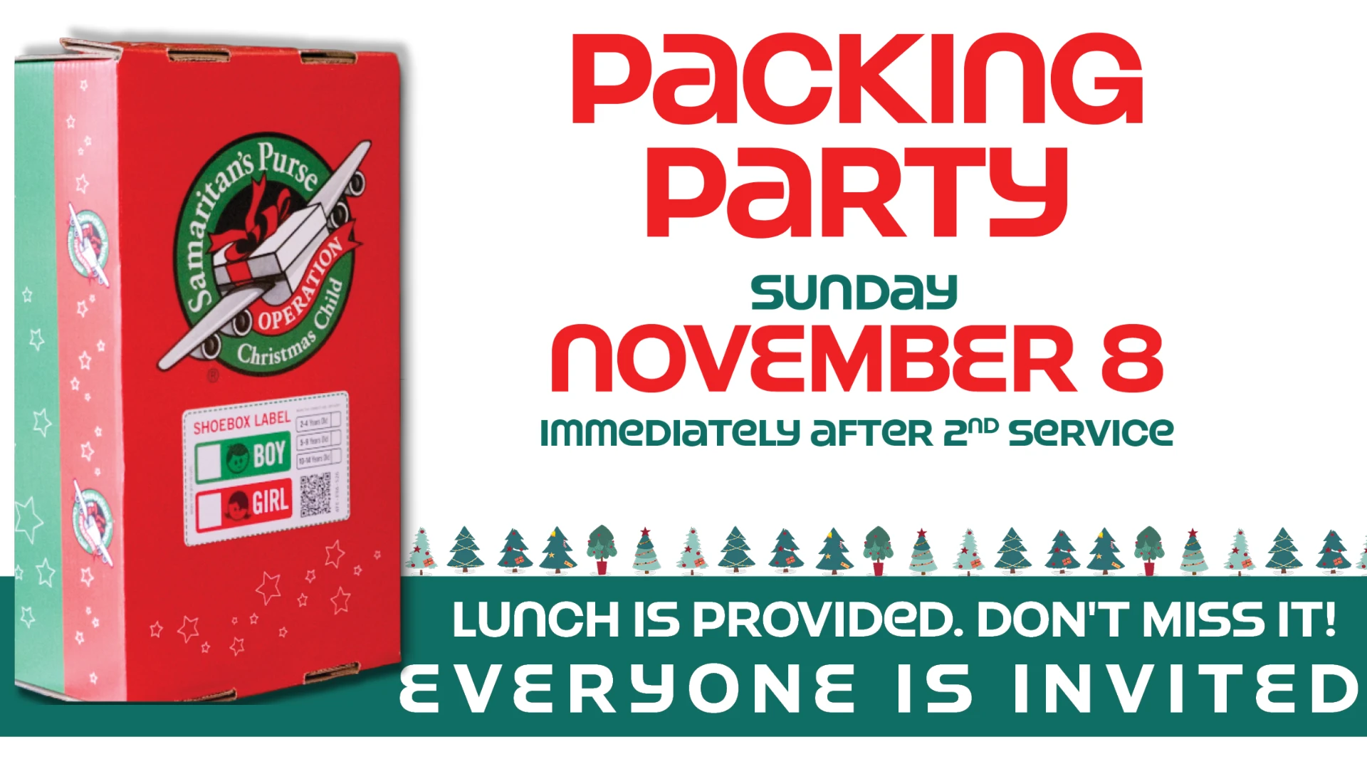 Operation Christmas Child Packing Party