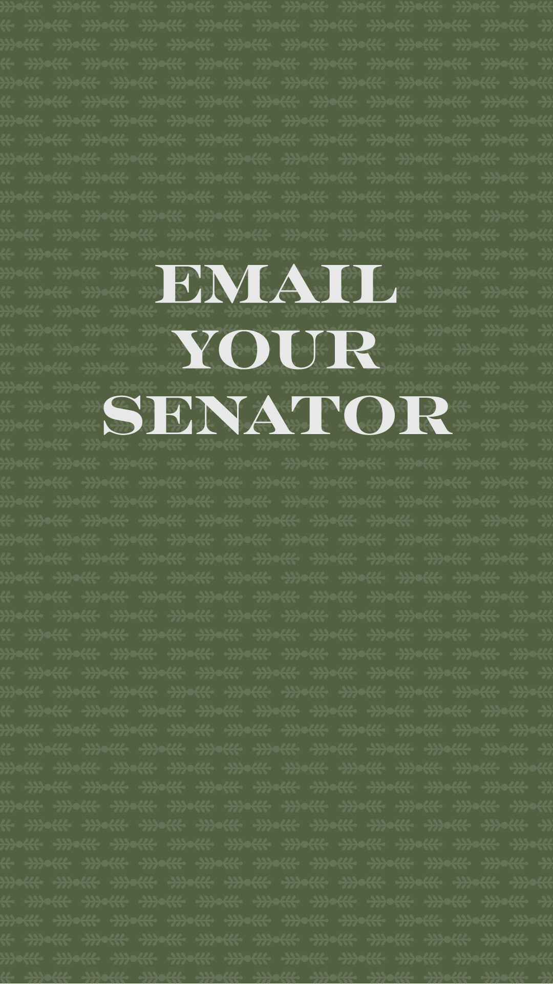 Email Your Senator