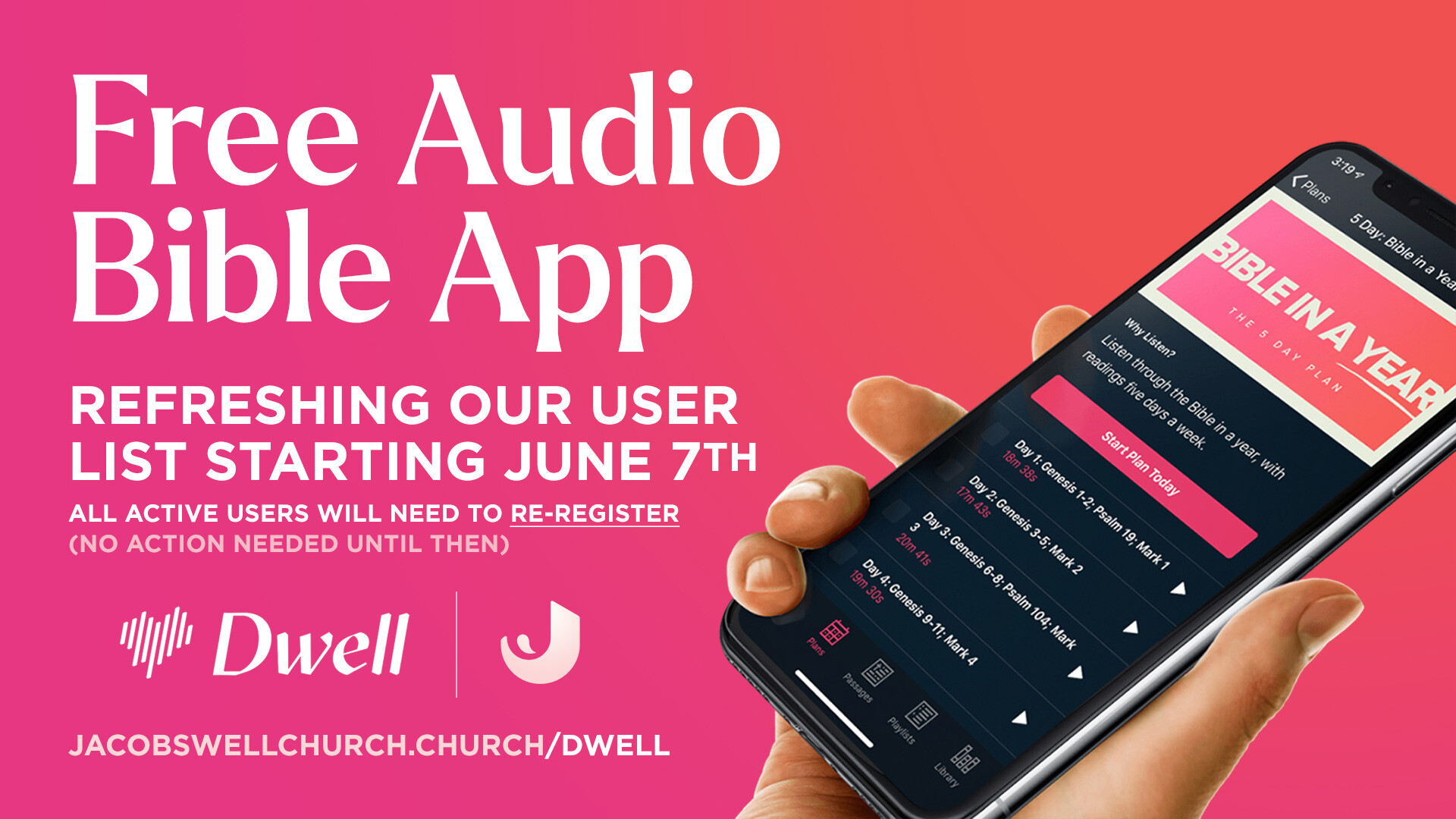 Dwell Audio Bible App