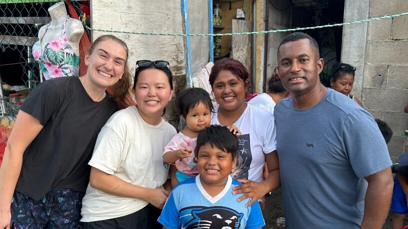 Cross Pointe missions team serving